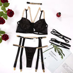 Conjunto de Lingerie com Correia de Corrente 