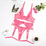 Conjunto de Lingerie Feminina de Luxo