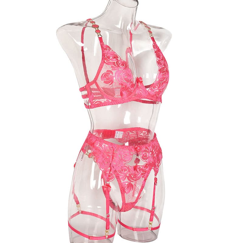 Conjunto de Lingerie Feminina de Luxo