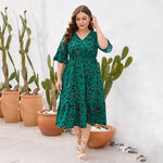 Vestido Estampado Plus Size