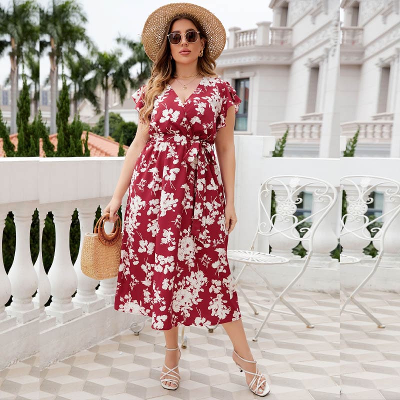 Vestido Floral Plus Size Émilie