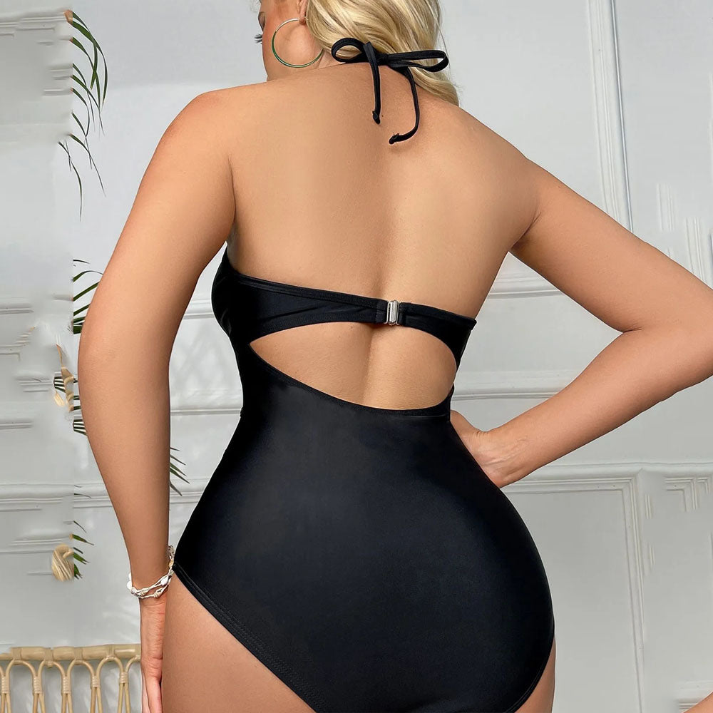 Maiô Feminino Preto Tule Jamile