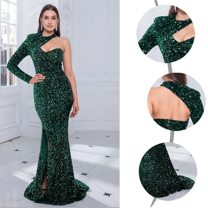 Vestido Longo de Festa Fenda Rafaela