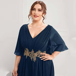 Vestido Longo Plus Size Bordado Angelina 