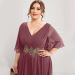 Vestido Longo Plus Size Bordado Angelina 