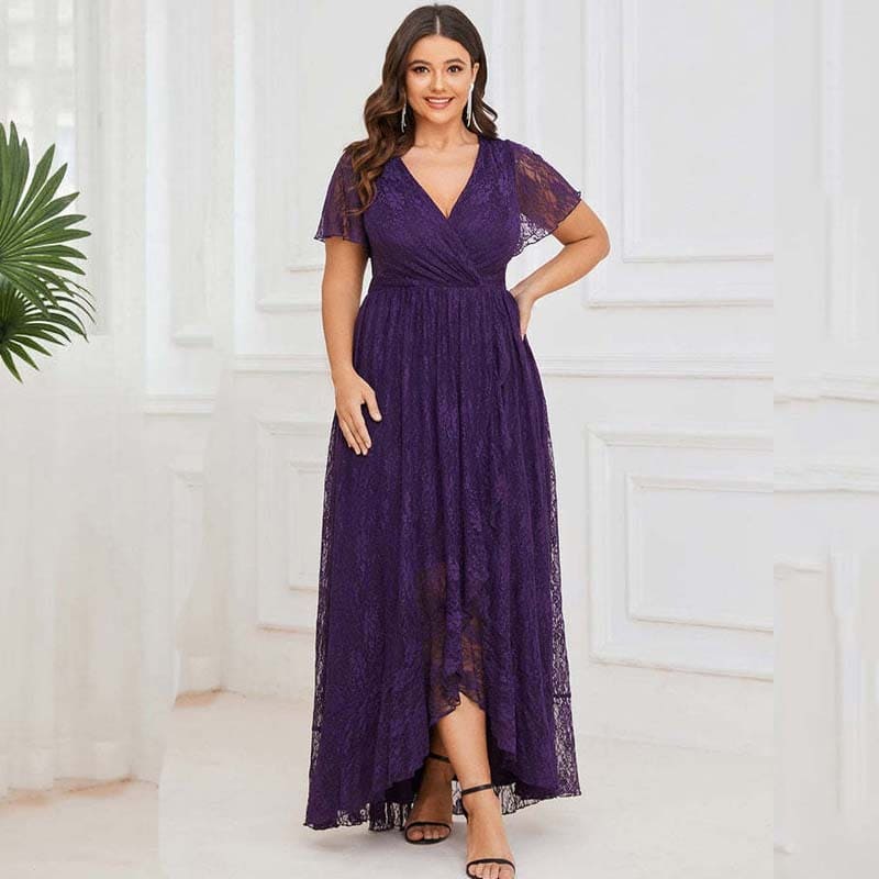 Vestido Longo Plus Size Renda Viviane