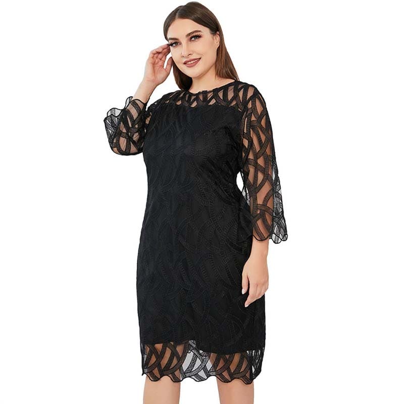 Vestido Midi De Festa Plus Size