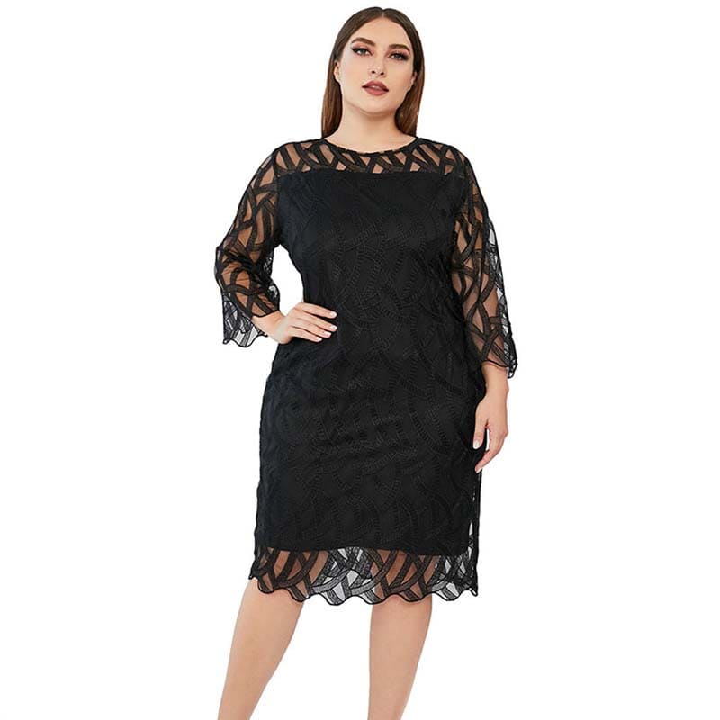 Vestido Midi De Festa Plus Size