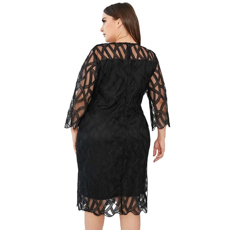 Vestido Midi De Festa Plus Size