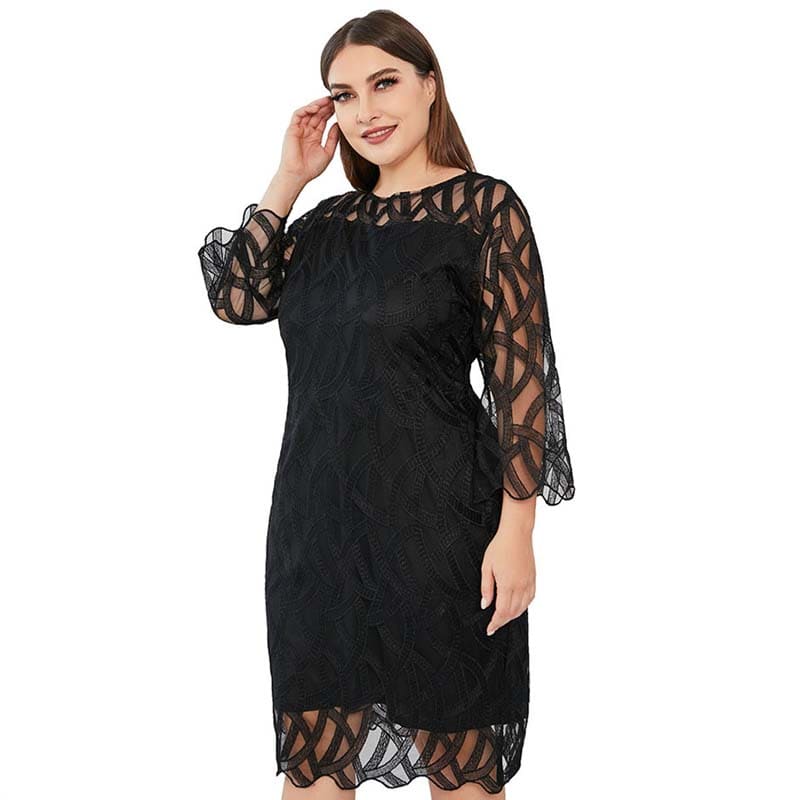 Vestido Midi De Festa Plus Size