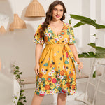 Vestido Midi Plus Size Amarração Teresa 