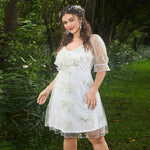 Vestido Midi Plus Size Branco Tammie