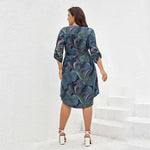 Vestido Midi Plus Size Estampado Lorrana