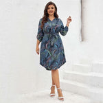 Vestido Midi Plus Size Estampado Lorrana